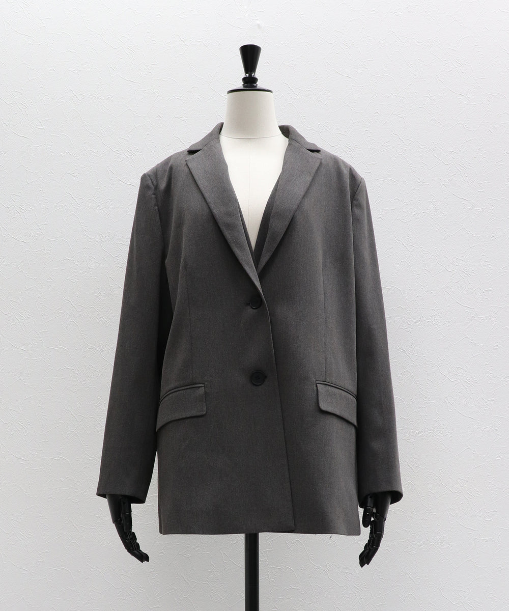 Amly city 2wayテーラードジャケット　グレー 2WAY 肩掛けテーラードジャケット