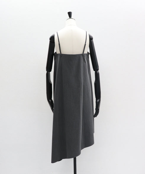 【12.8 InstaLIVE Pickup】ピンストライプ アシンメトリーキャミソール