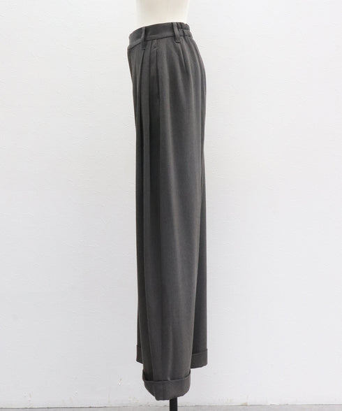 【2025.11 NEW IN】ロールドワイドトラウザーズ