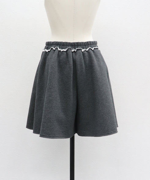 【2025.12 NEW IN】裏起毛裏毛フレアショーパン