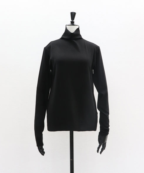 ソフトエッジハイネックトップ