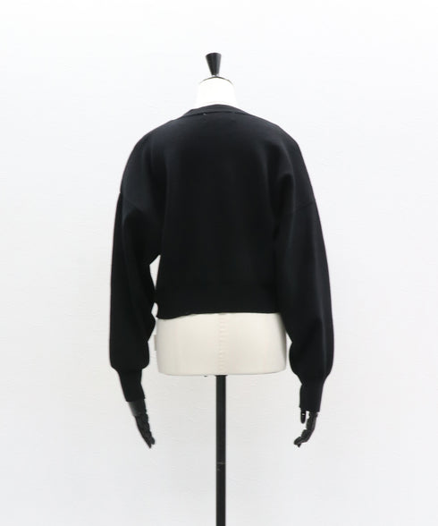 パデッドショルダーニットトップ