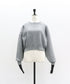 パデッドショルダーニットトップ