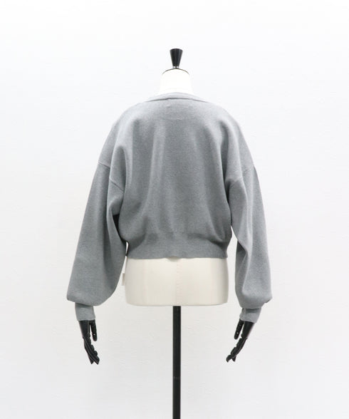 パデッドショルダーニットトップ