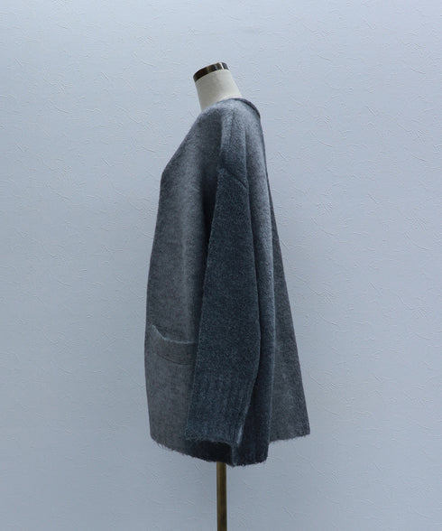 スプレープリントボリュームカーディガン