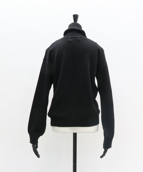 ワイドネックハイニット