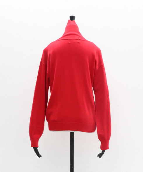 ワイドネックハイニット