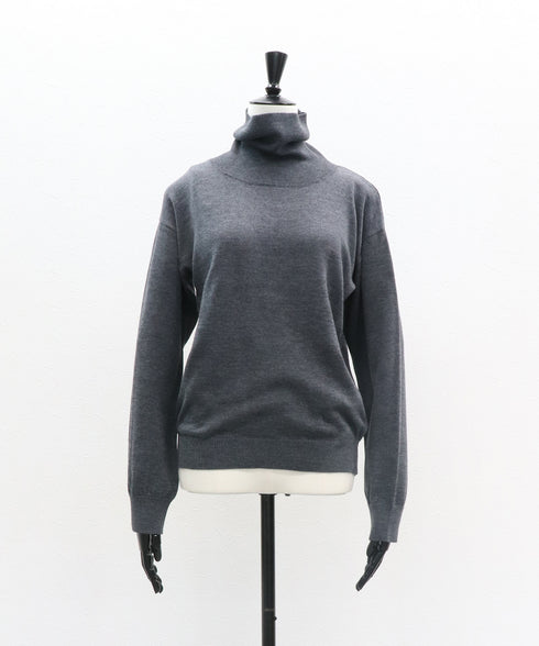 ワイドネックハイニット