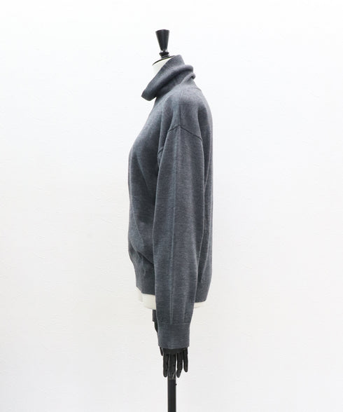 ワイドネックハイニット