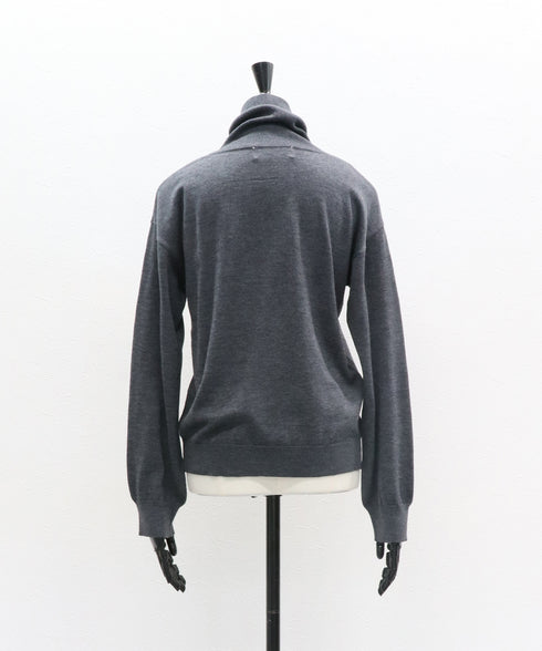 ワイドネックハイニット