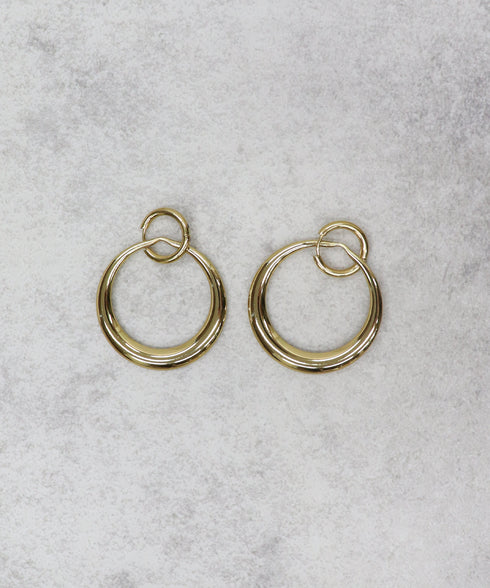 サージカルステンレスゴールデンサークルピアス