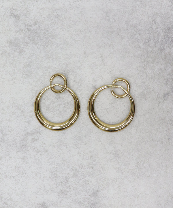 サージカルステンレスゴールデンサークルピアス