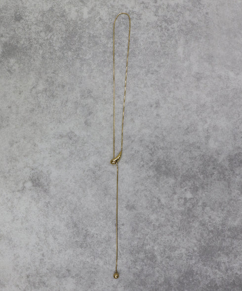 サージカルステンレスドロップラインスライドネックレス