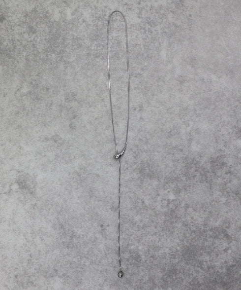 サージカルステンレスドロップラインスライドネックレス