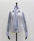 ワンショルショール付きシアーストレッチシャツ