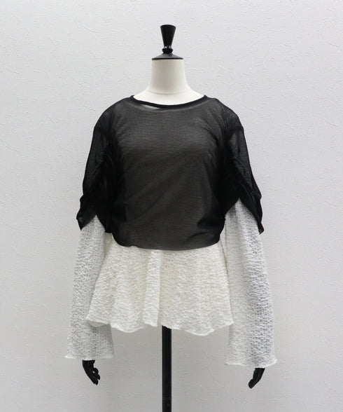 レイヤードルックブラウス