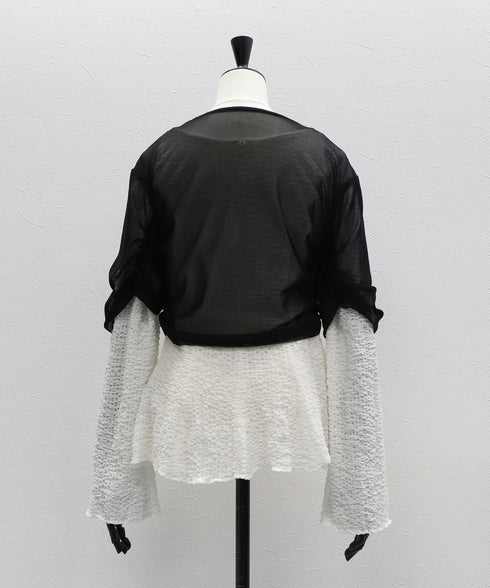 レイヤードルックブラウス