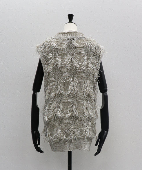 サマーヤーンフリンジベスト