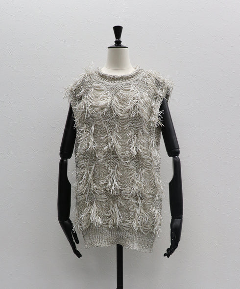 サマーヤーンフリンジベスト