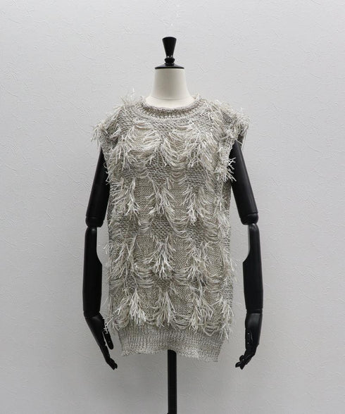 サマーヤーンフリンジベスト