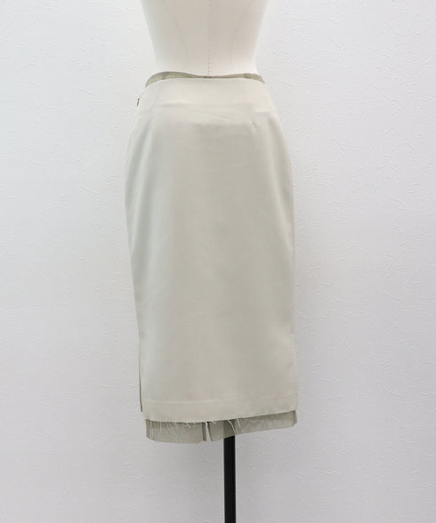 4WAYダブルレイヤードスカート