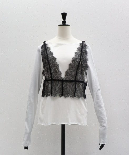レイヤードルックレースTee