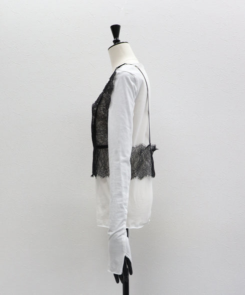 レイヤードルックレースTee