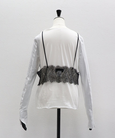 レイヤードルックレースTee