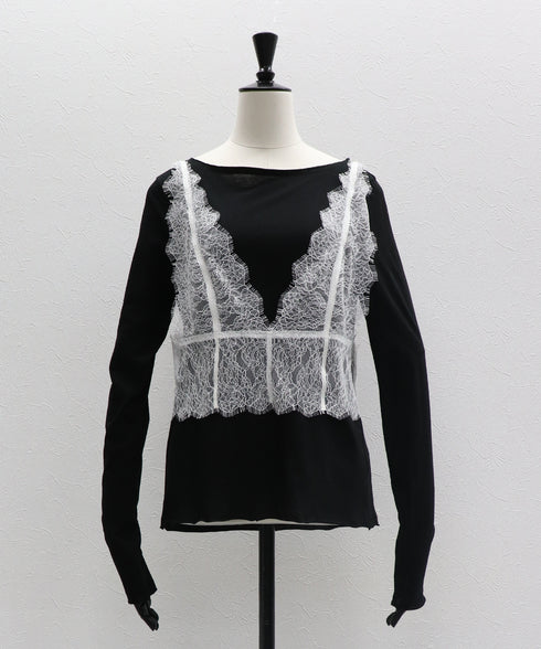 レイヤードルックレースTee