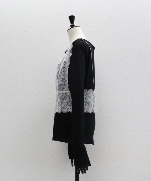 レイヤードルックレースTee