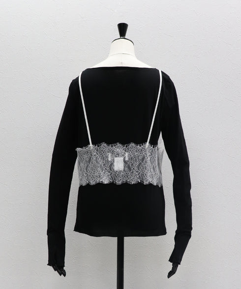 レイヤードルックレースTee