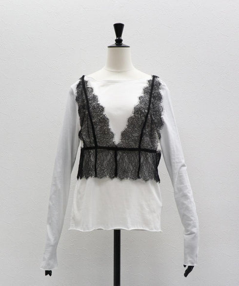レイヤードルックレースTee