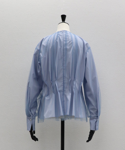 レイヤードタックブラウス