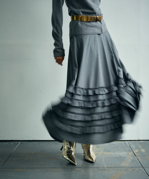 ギャザーフリル・ボリュームスカート