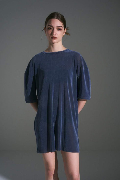 【VERSEAU BRUSHED TULLE AIR】フロッキーチュール 2WAYロングTシャツ&ブラトップセット