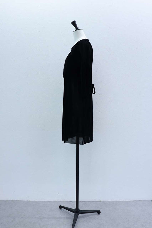 【VERSEAU BRUSHED TULLE AIR】フロッキーチュール 2WAYロングTシャツ&ブラトップセット