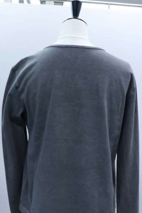 【VERSEAU FADE TEXTURE】アシンメトリーラップ シームレススリーブT