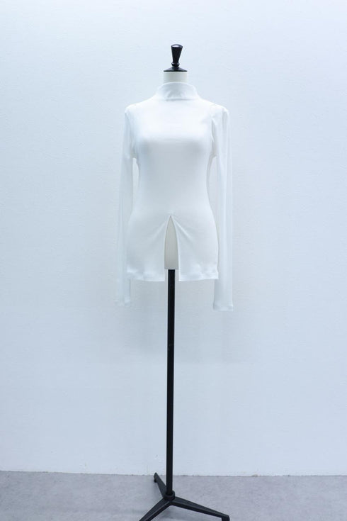 【VERSEAU SOFT COTTON RIB】アメリカンスリーブ スラッシュリブトップス