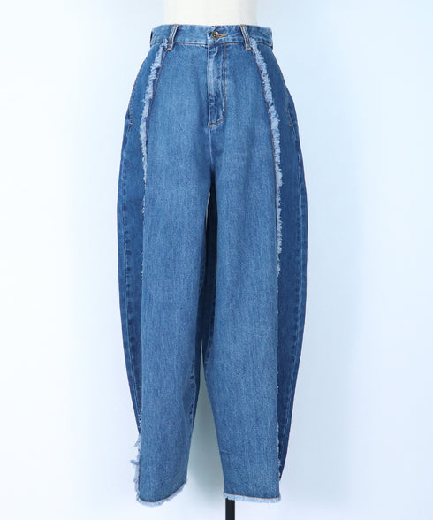 ライトオンスフリンジコクーンデニム