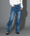 ストレートデニムパンツ