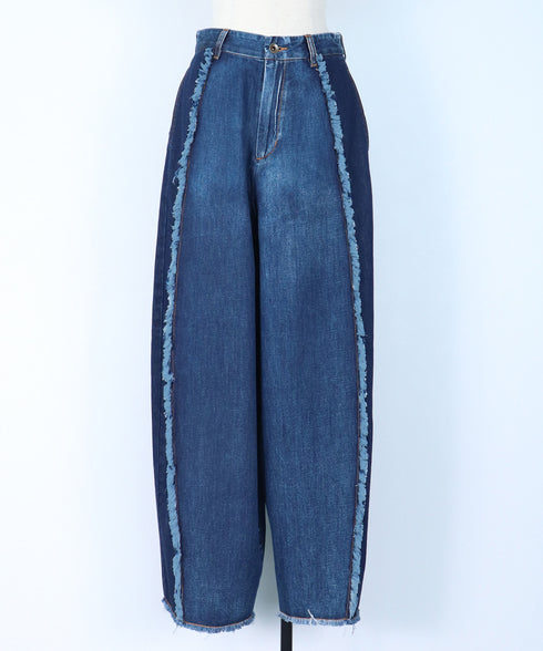 ライトオンスフリンジコクーンデニム