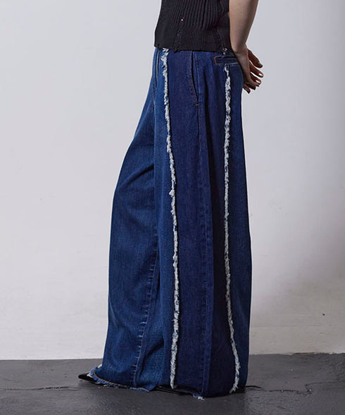 ライトオンスフリンジコクーンデニム