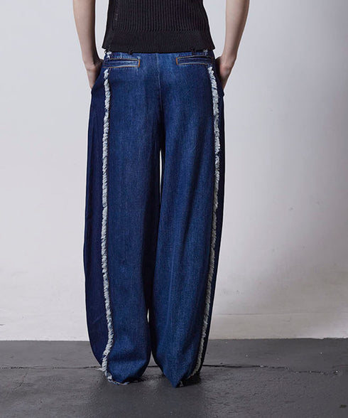 ライトオンスフリンジコクーンデニム