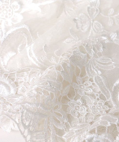 レースドッキングタートルニット