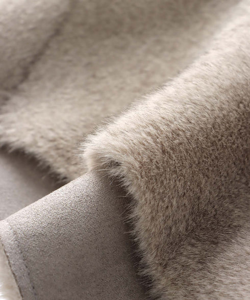 エコラクーンファーショートジレ