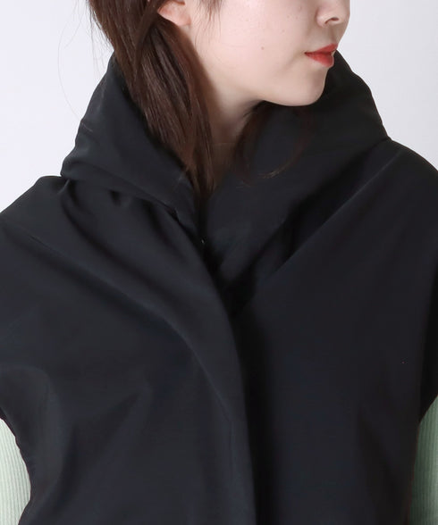 シャイニー中綿フード付きストール