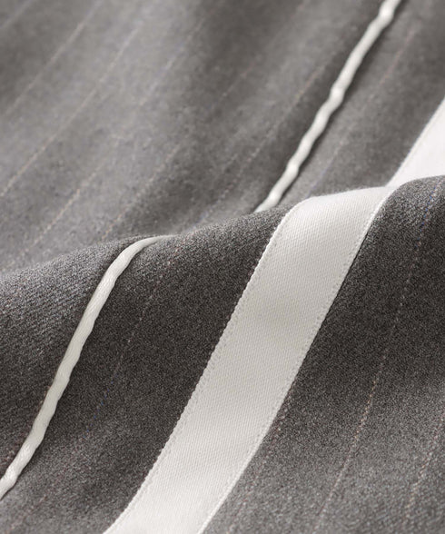 サイドラインピンタックナロースカート(ストライプ)