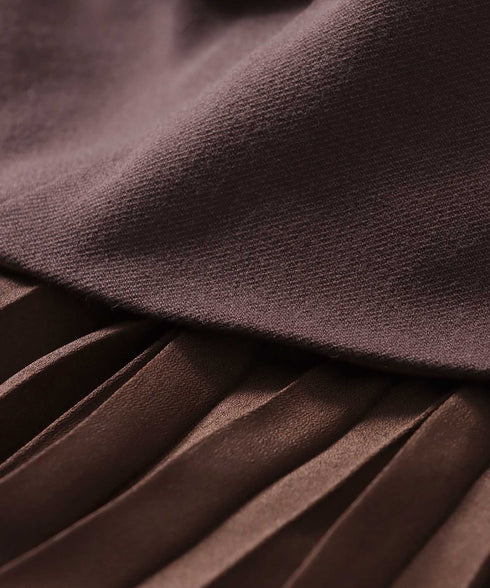 ハイウエストコルセットプリーツスカート