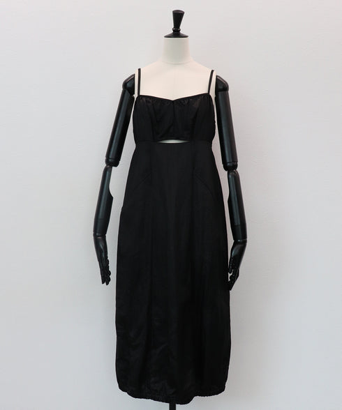 カットアウトナイロン・キャミワンピース