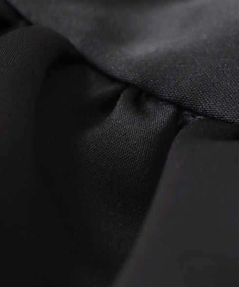 ヘビーサテンバックトレーンカットスカート